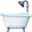 Bathtub emoji, Facebook design