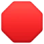 Stop Sign emoji, Facebook design
