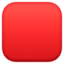 Red Square emoji, Facebook design