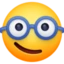 Nerd Face emoji, Facebook design