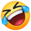 Rolling on the Floor Laughing emoji, Facebook design