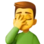 Man Facepalming emoji, Facebook design