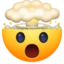 Exploding Head emoji, Facebook design