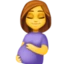 Pregnant Woman emoji, Facebook design