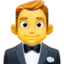 Man in Tuxedo emoji, Facebook design
