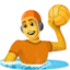 Person Playing Water Polo emoji, Facebook design