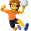 Person Playing Handball emoji, Facebook design