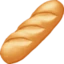 Baguette Bread emoji, Facebook design