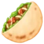 Stuffed Flatbread emoji, Facebook design