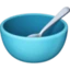 Bowl with Spoon emoji, Facebook design