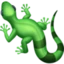 Lizard emoji, Facebook design
