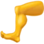 Leg emoji, Facebook design