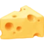Cheese Wedge emoji, Facebook design