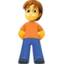 Person Standing emoji, Facebook design