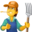 Farmer emoji, Facebook design