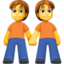 People Holding Hands emoji, Facebook design