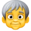 Older Person emoji, Facebook design