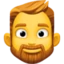 Person: Beard emoji, Facebook design