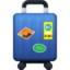 Luggage emoji as drawn by Facebook
