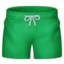 Shorts emoji as drawn by Facebook