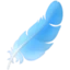 Feather emoji, Facebook design