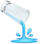 Pouring Liquid emoji, Facebook design