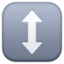 Up-down Arrow emoji, Facebook design