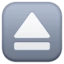 Eject Button emoji, Facebook design