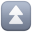 Fast Up Button emoji, Facebook design