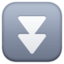 Fast Down Button emoji, Facebook design