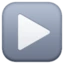 Play Button emoji, Facebook design
