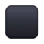 Black Medium Square emoji, Facebook design