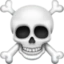 Skull and Crossbones emoji, Facebook design