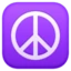 Peace Symbol emoji, Facebook design