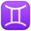 Gemini emoji, Facebook design
