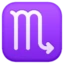 Scorpio emoji, Facebook design