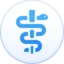 Medical Symbol emoji as drawn by Facebook
