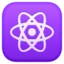 Atom Symbol emoji, Facebook design