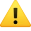 Warning emoji, Facebook design