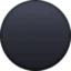 Black Circle emoji, Facebook design