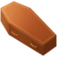 Coffin emoji as drawn by Facebook