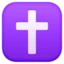 Latin Cross emoji, Facebook design