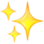 Sparkles emoji, Facebook design