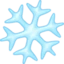 Snowflake emoji, Facebook design