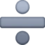 Divide emoji, Facebook design