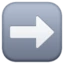 Right Arrow emoji, Facebook design