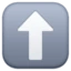 Up Arrow emoji, Facebook design