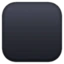 Black Large Square emoji, Facebook design