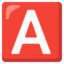 Download A Button (blood Type) emoji, Google style