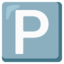 P Button emoji, Google design
